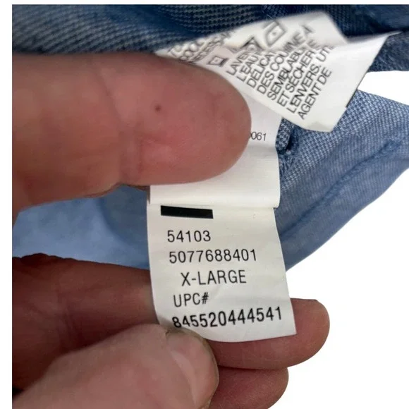 Van Heusen Mens XL Regular Fit Blue Heather Polo Shirt Short Sleeve 5077688401 - Picture 4 of 7